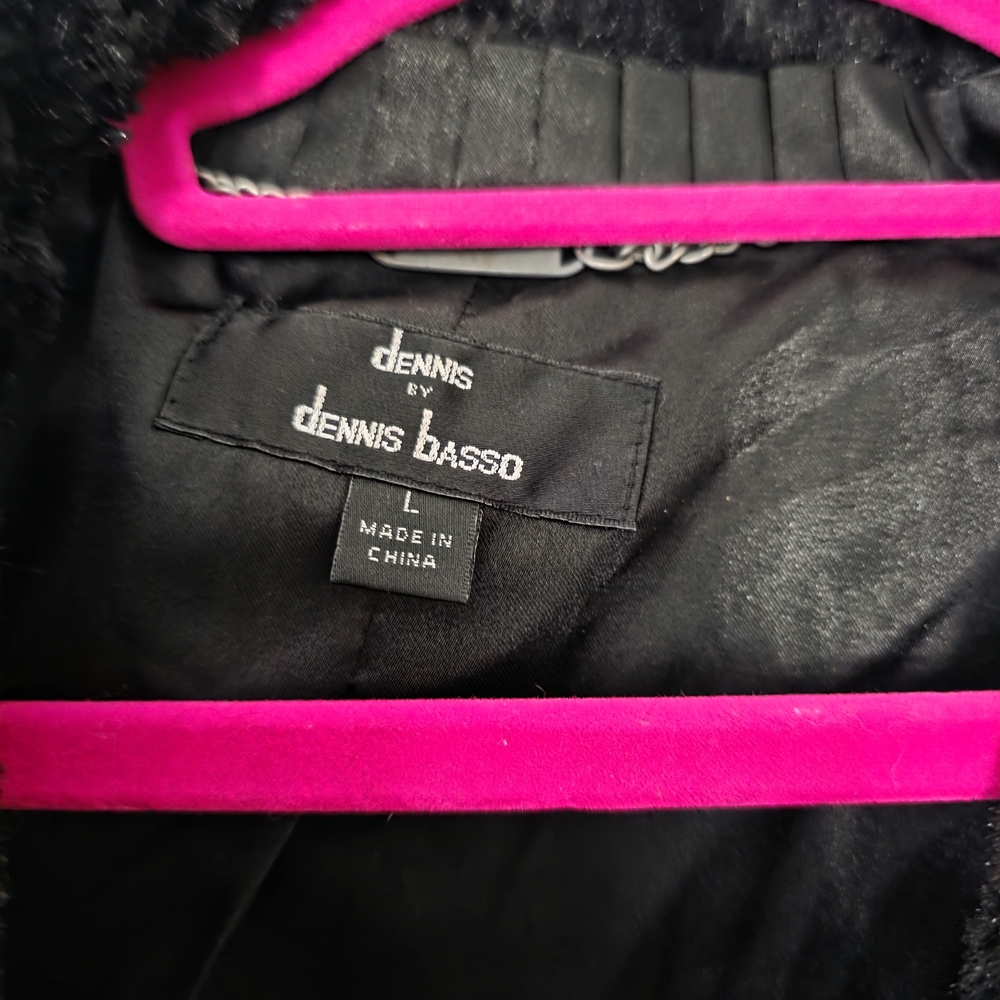 Dennis Basso Black Teddy Jacket - Picture 2 of 4
